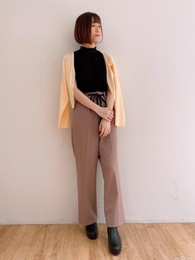 マジェスティックレゴンエスパル仙台店スタッフさん（レディース・158cm）の秋コーディネート