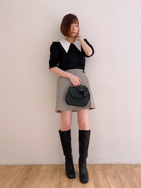 マジェスティックレゴンエスパル仙台店スタッフさん（レディース・158cm）の秋コーディネート