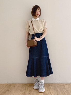 マジェスティックレゴンエスパル仙台店スタッフさん（レディース・157cm）の秋コーディネート