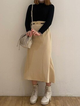 マジェスティックレゴンエスパル仙台店スタッフさん（レディース・154cm）の秋コーディネート