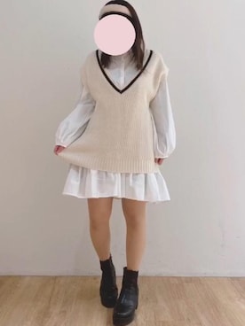 マジェスティックレゴンエスパル仙台店スタッフさん（レディース・152cm）の冬コーディネート