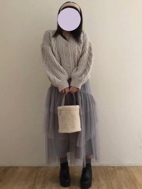 「マシュマロ」｜マジェスティックレゴンエスパル仙台店スタッフさん（レディース・152cm）の冬コーディネート
