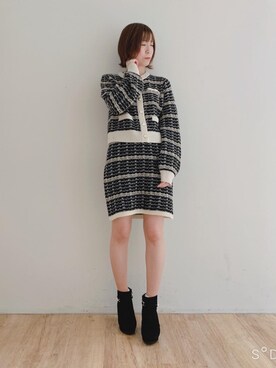 マジェスティックレゴンエスパル仙台店スタッフさん(レディース・158cm)の冬コーディネート