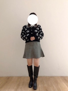 マジェスティックレゴンエスパル仙台店スタッフさん（レディース・152cm）の冬コーディネート