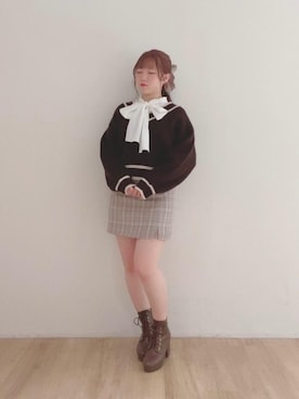 マジェスティックレゴンエスパル仙台店スタッフさん（レディース・153cm）の冬コーディネート