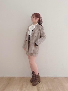 マジェスティックレゴンエスパル仙台店スタッフさん（レディース・153cm）の冬コーディネート