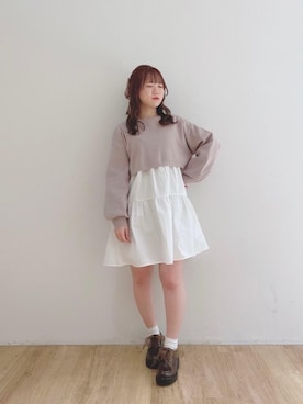 マジェスティックレゴンエスパル仙台店スタッフさん（レディース・153cm）の冬コーディネート