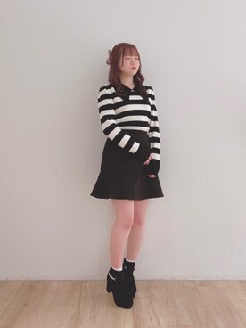 マジェスティックレゴンエスパル仙台店スタッフさん（レディース・153cm）の冬コーディネート