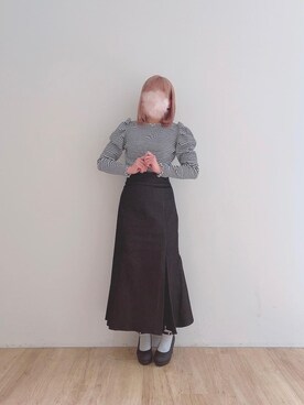 マジェスティックレゴンエスパル仙台店スタッフさん(レディース・154cm)の冬コーディネート