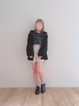 「仙台」｜「アイテム（ブルゾン）」を使った、マジェスティックレゴンエスパル仙台店スタッフさん（レディース・154cm）の冬コーディネート