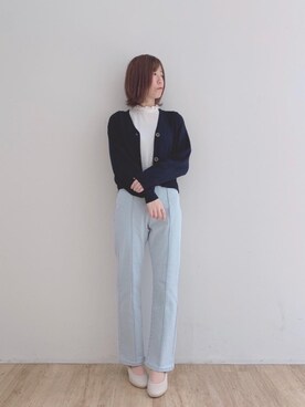 「でにむ」｜「アイテム（パンプス）」を使った、マジェスティックレゴンエスパル仙台店スタッフさん（レディース・158cm）の冬コーディネート