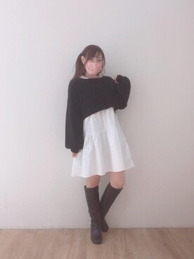 マジェスティックレゴンエスパル仙台店スタッフさん（レディース・152cm）の冬コーディネート
