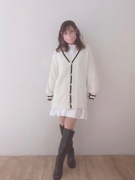 マジェスティックレゴンエスパル仙台店スタッフさん（レディース・152cm）の冬コーディネート