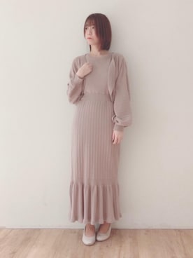 マジェスティックレゴンエスパル仙台店スタッフさん（レディース・158cm）の春コーディネート