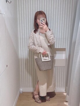 マジェスティックレゴンエスパル仙台店スタッフさん（レディース・153cm）の春コーディネート