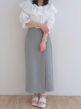 マジェスティックレゴンエスパル仙台店スタッフさん(レディース・154cm)の夏コーディネート