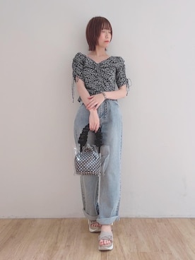 マジェスティックレゴンエスパル仙台店スタッフさん（レディース・158cm）の夏コーディネート