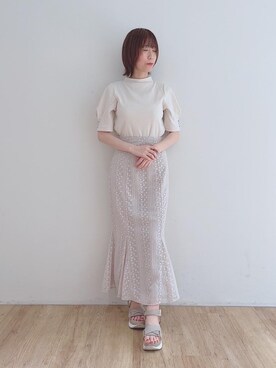 マジェスティックレゴンエスパル仙台店スタッフさん(レディース・158cm)の夏コーディネート