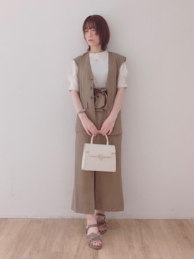 マジェスティックレゴンエスパル仙台店スタッフさん(レディース・158cm)の夏コーディネート