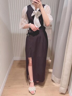 マジェスティックレゴンエスパル仙台店スタッフさん（レディース・154cm）の夏コーディネート