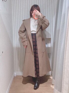「マーメイド」｜「アイテム（ジャケット/アウター）」を使った、マジェスティックレゴンエスパル仙台店スタッフさん（レディース・158cm）の秋コーディネート