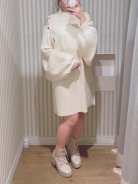 マジェスティックレゴンエスパル仙台店スタッフさん（レディース・153cm）の秋コーディネート