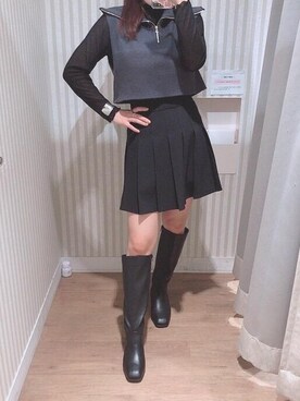 「仙台」｜「アイテム（アクセサリー）」を使った、マジェスティックレゴンエスパル仙台店スタッフさん（レディース・152cm）の秋コーディネート