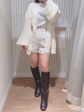 マジェスティックレゴンエスパル仙台店スタッフさん（レディース・152cm）の秋コーディネート