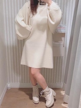 マジェスティックレゴンエスパル仙台店スタッフさん（レディース・152cm）の秋コーディネート