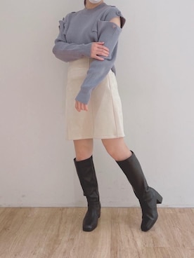 マジェスティックレゴンエスパル仙台店スタッフさん（レディース・152cm）の冬コーディネート