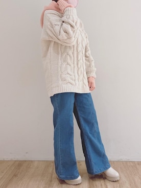 マジェスティックレゴンエスパル仙台店スタッフさん(レディース・152cm)の冬コーディネート