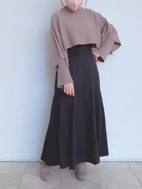 マジェスティックレゴンエスパル仙台店スタッフさん(レディース・153cm)の冬コーディネート