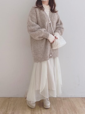 マジェスティックレゴンエスパル仙台店スタッフさん（レディース・153cm）の冬コーディネート