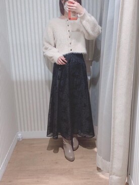 マジェスティックレゴンエスパル仙台店スタッフさん（レディース・158cm）の冬コーディネート