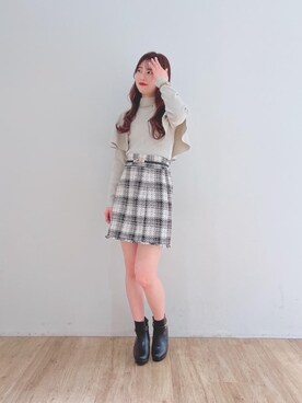 マジェスティックレゴンエスパル仙台店スタッフさん(レディース・160cm)の冬コーディネート