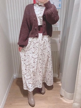 マジェスティックレゴンエスパル仙台店スタッフさん(レディース・152cm)の冬コーディネート