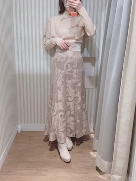 マジェスティックレゴンエスパル仙台店スタッフさん（レディース・158cm）の冬コーディネート