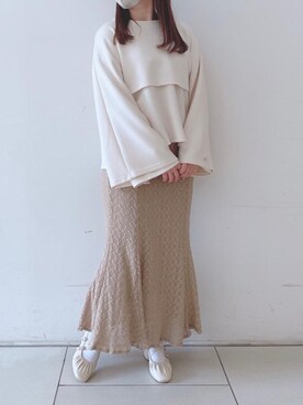 マジェスティックレゴンエスパル仙台店スタッフさん(レディース・153cm)の冬コーディネート