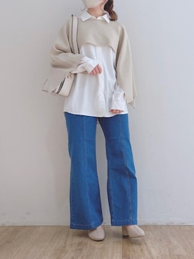マジェスティックレゴンエスパル仙台店スタッフさん(レディース・153cm)の冬コーディネート