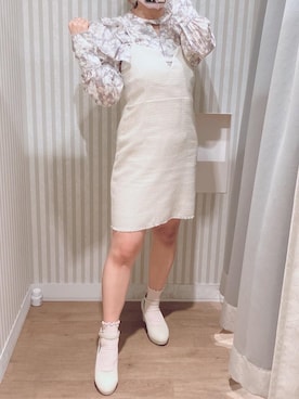 マジェスティックレゴンエスパル仙台店スタッフさん(レディース・152cm)の冬コーディネート