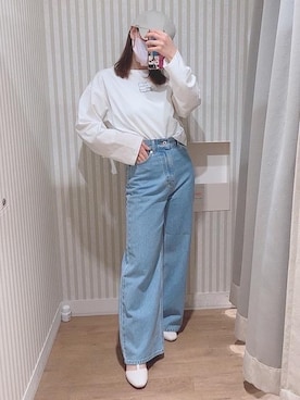 マジェスティックレゴンエスパル仙台店スタッフさん(レディース・152cm)の春コーディネート