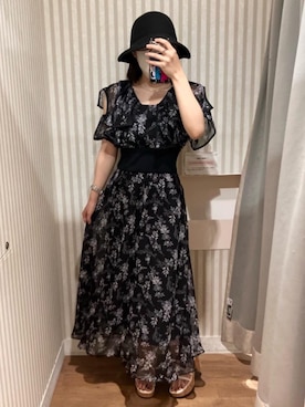 「仙台」｜「アイテム（帽子）」を使った、マジェスティックレゴンエスパル仙台店スタッフさん（レディース・152cm）の春コーディネート