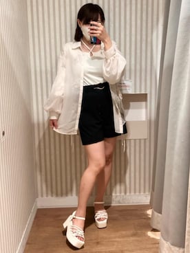 マジェスティックレゴンエスパル仙台店スタッフさん（レディース・152cm）の春コーディネート