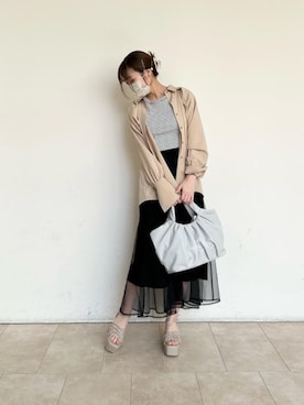 マジェスティックレゴンエスパル仙台店スタッフさん(レディース・158cm)の春コーディネート