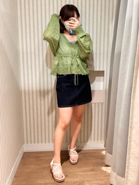 マジェスティックレゴンエスパル仙台店スタッフさん(レディース・152cm)の春コーディネート