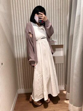マジェスティックレゴンエスパル仙台店スタッフさん（レディース・152cm）の春コーディネート