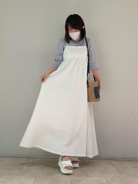 「わんぴ」｜マジェスティックレゴンエスパル仙台店スタッフさん（レディース・152cm）の春コーディネート