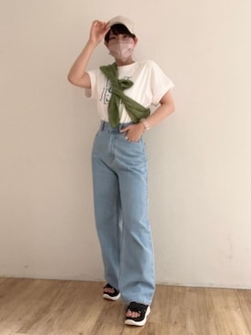 「でにむ」｜「アイテム（サンダル）」を使った、マジェスティックレゴンエスパル仙台店スタッフさん（レディース・152cm）の夏コーディネート
