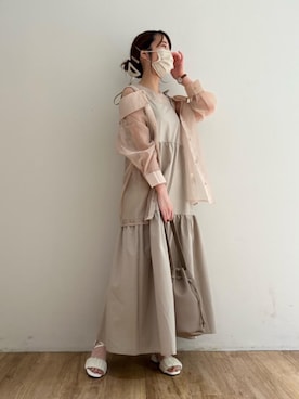 マジェスティックレゴンエスパル仙台店スタッフさん(レディース・158cm)の夏コーディネート