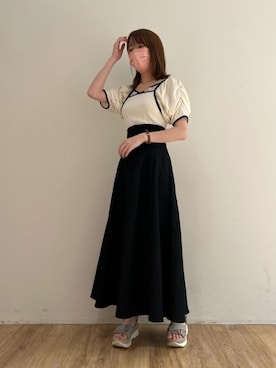 マジェスティックレゴンエスパル仙台店スタッフさん（レディース・158cm）の夏コーディネート